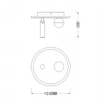 Escada 20022SMA/01 LED 22W 4000K белый от ImperiumLoft