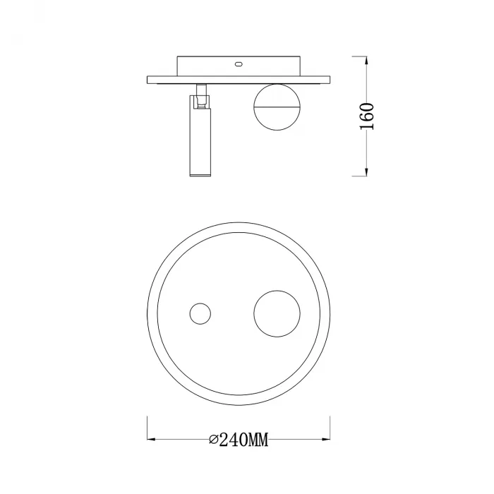 Escada 20022SMA/01 LED 22W 4000K белый от ImperiumLoft