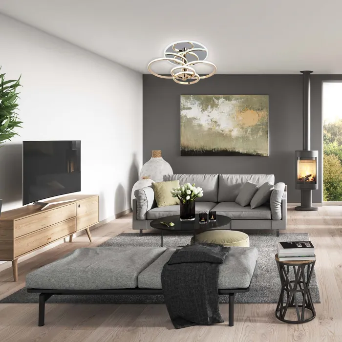 Escada 10213/4 LED*84+24W Chrome/Gold от ImperiumLoft