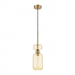 Подвесной светильник Escada 1141/1S E14*60W Antigue copper/Amber