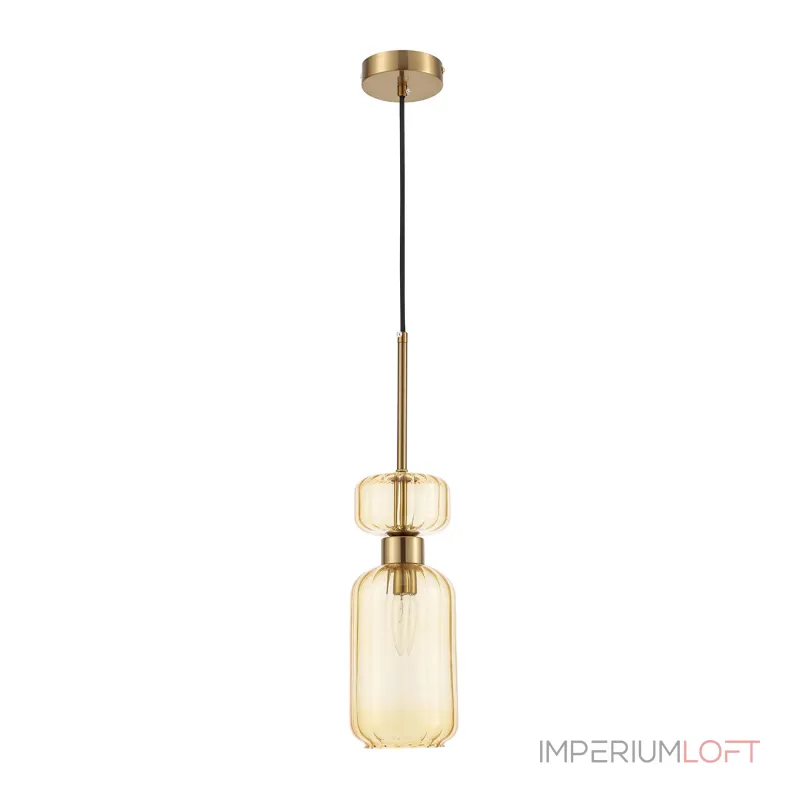 Подвесной светильник Escada 1141/1S E14*60W Antigue copper/Amber