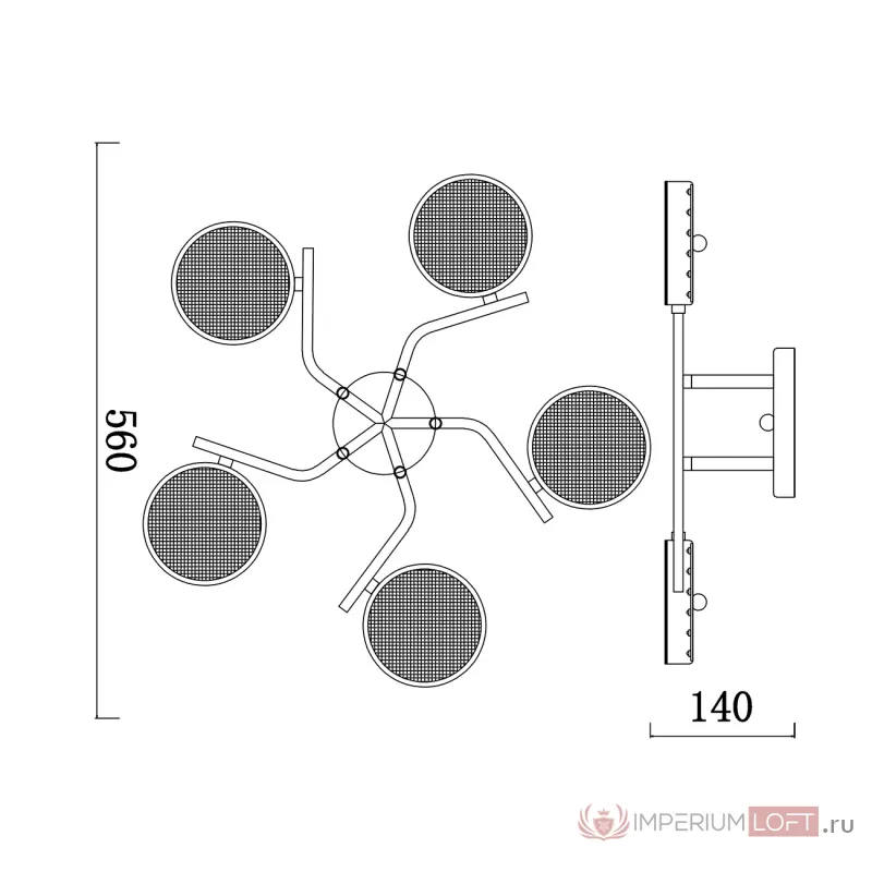 Потолочный светильник Escada STARLIGHT 10273/5LED от ImperiumLoft