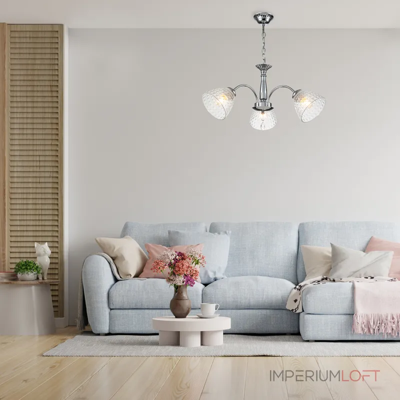 Подвесная люстра Escada 658/3PL E27*40W Chrome Подвесная люстра Escada 658/3PL E27*40W Chrome