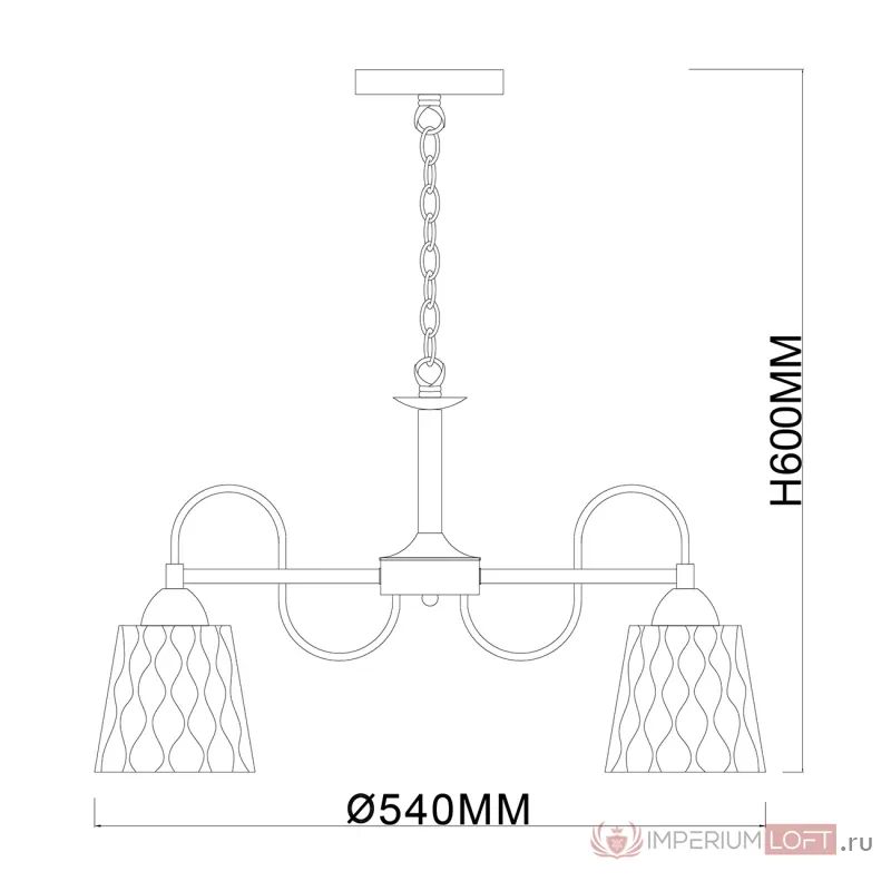 Подвесной светильник Escada 1125/5PL E27*40W Brass
