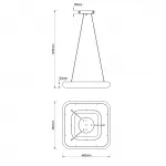 Подвесной светильник Escada 10259/1 LED*45W White