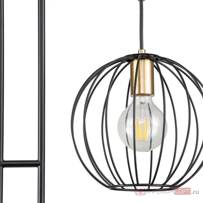 Escada 10176/2 E27*60W Black/Brass от ImperiumLoft