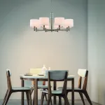 Подвесная люстра Escada 641/8PL E14*60W Satin nickel