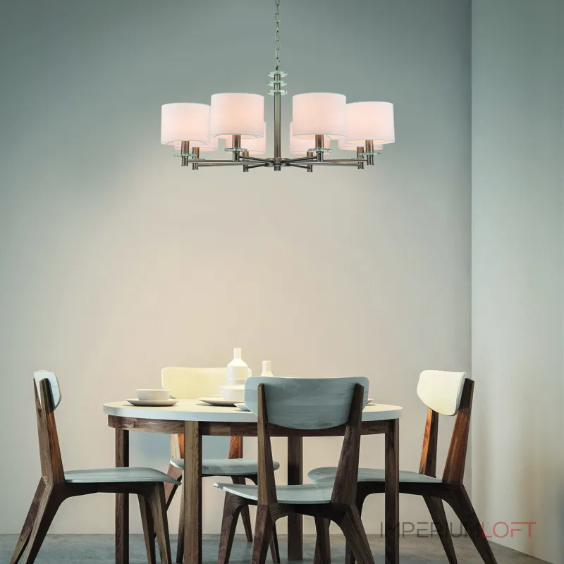 Подвесная люстра Escada 641/8PL E14*60W Satin nickel Подвесная люстра Escada 641/8PL E14*60W Satin nickel