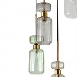 Подвесной светильник Escada 1141/5S E14*60W Clear/Beige/Green/Smoke/Amber