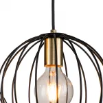 Подвесной светильник Escada 10176/3S E27*60W Black/Brass