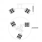 Escada 1106/3PL E27*40W Chrome от ImperiumLoft
