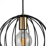 Подвесной светильник Escada 10176/3S E27*60W Black/Brass