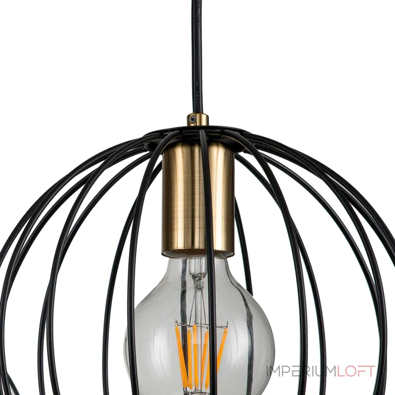 Подвесной светильник Escada 10176/3S E27*60W Black/Brass