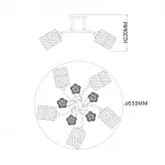 Escada 1113/5PL E27*40W Chrome от ImperiumLoft