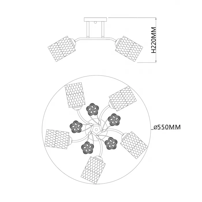 Escada 1113/5PL E27*40W Chrome от ImperiumLoft