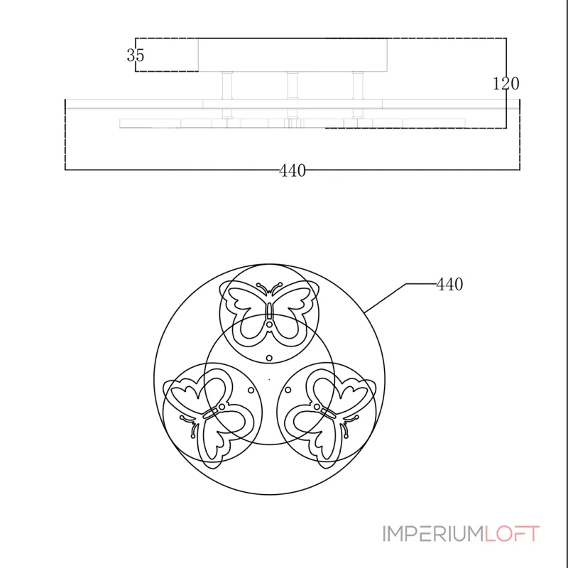 Потолочная люстра Escada BUTTERFLY 10272/6LED