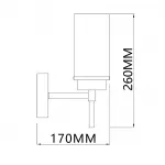 DOLIX OUT ROUND MR16 светильник встраиваемый IP65 для лампы MR16 35Вт макс., титан / стекло матовое от ImperiumLoft
