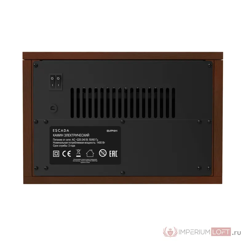 Каминный нагреватель Escada ES-FP1011(темный дуб) от ImperiumLoft