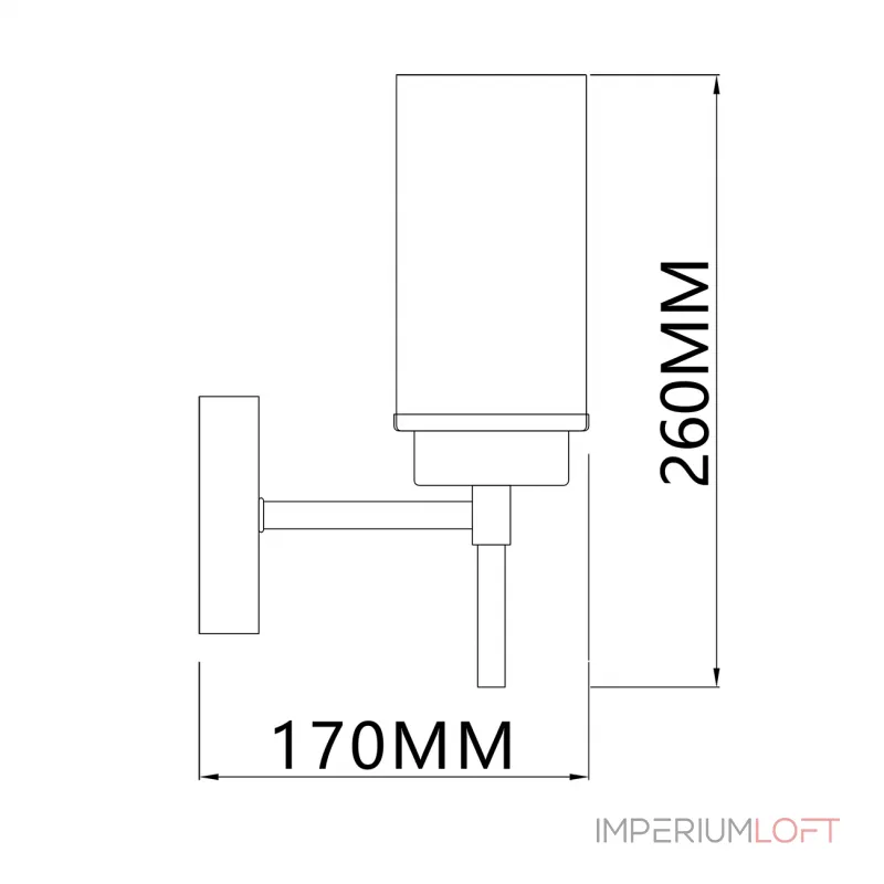 Настенный светильник Escada 2119/1A E14*40W Chrome