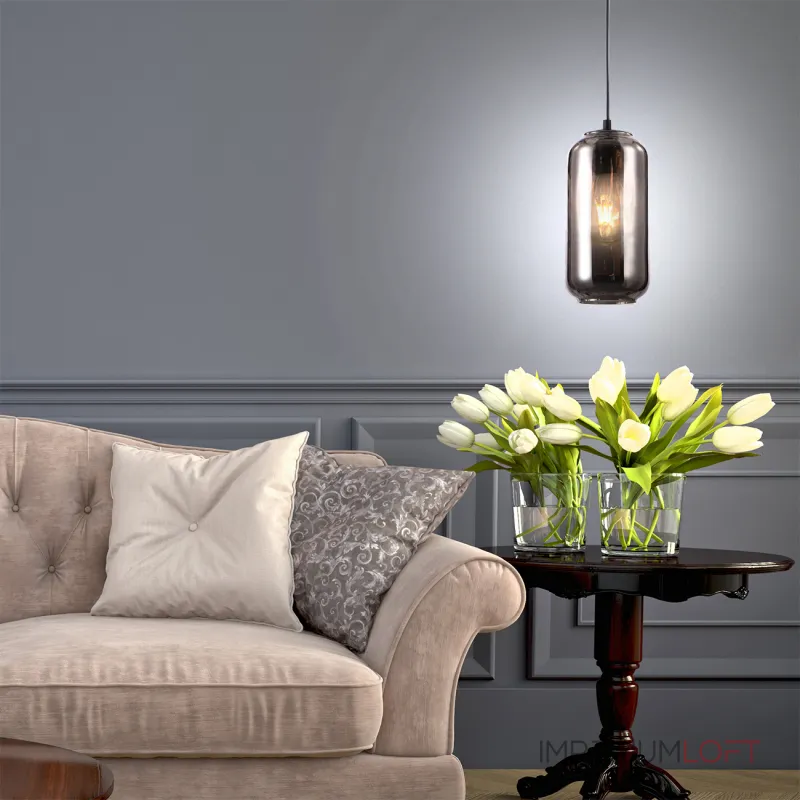 Подвесной светильник Escada 10177/1S E27*60W Black/Smoke Подвесной светильник Escada 10177/1S E27*60W Black/Smoke