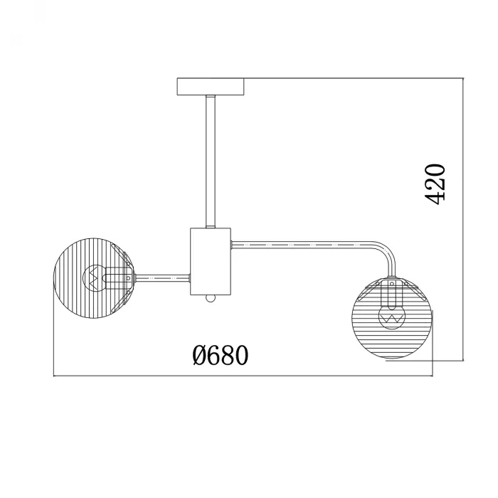 Escada 646/6P E27*60W Black от ImperiumLoft