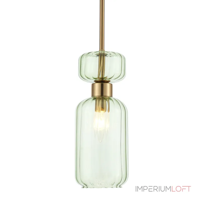 Подвесной светильник Escada 1141/1S E14*60W Antigue copper/Green