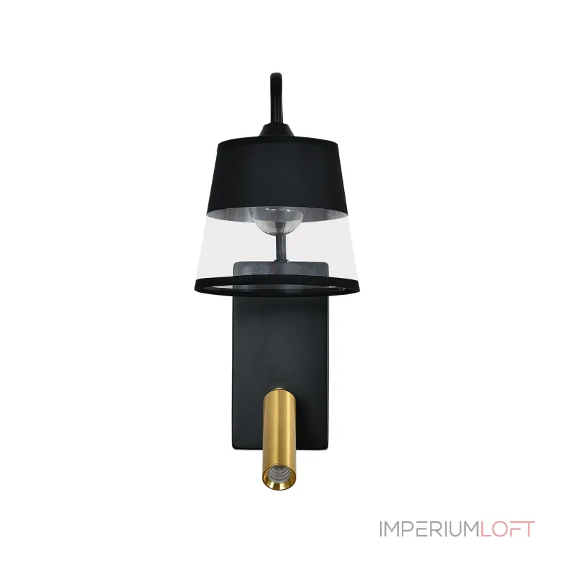 Настенный светильник Escada COMFY 598/1A Black/Brass Настенный светильник Escada COMFY 598/1A Black/Brass