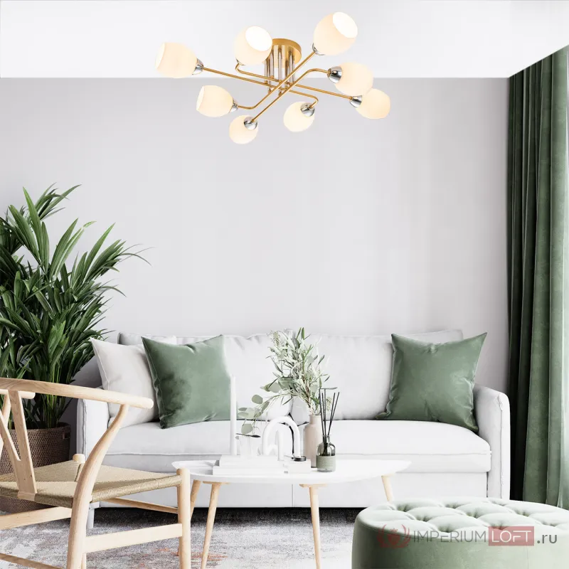 Escada 1132/8P E27*60W Gold от ImperiumLoft