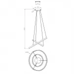 Подвесная люстра Escada 10254/2 LED*66W White APP