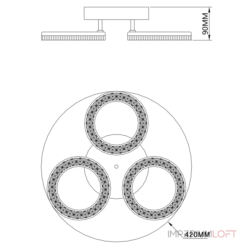 Escada 10281/3 LED*60W White от ImperiumLoft Escada 10281/3 LED*60W White от ImperiumLoft