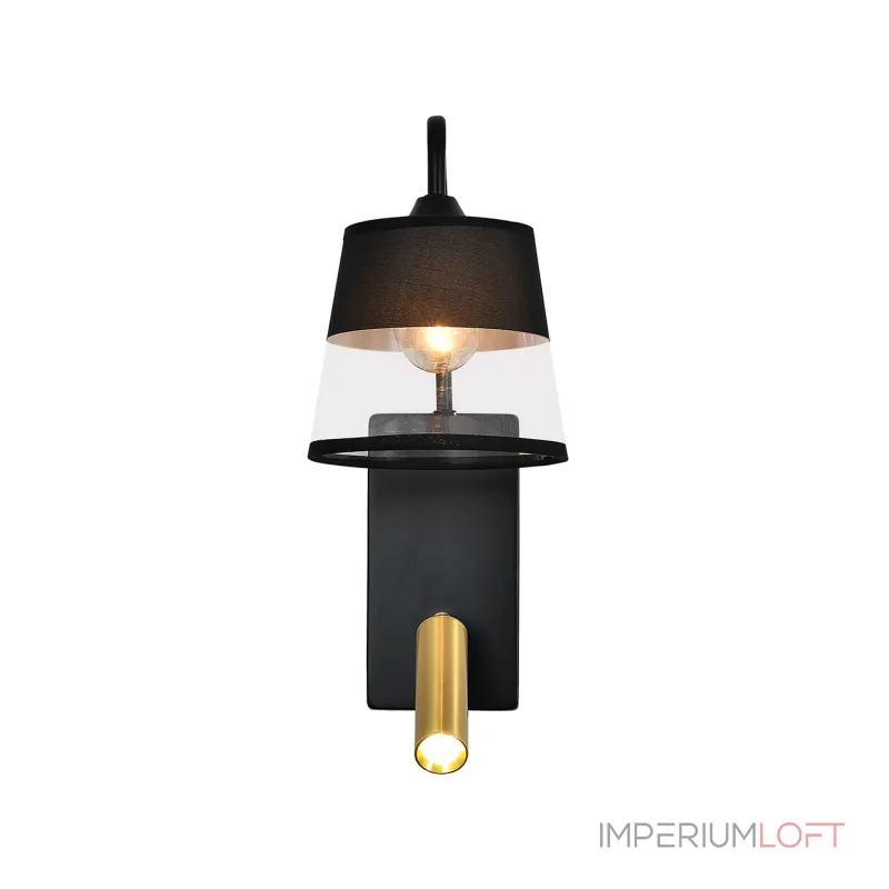 Настенный светильник Escada COMFY 598/1A Black/Brass Настенный светильник Escada COMFY 598/1A Black/Brass
