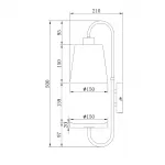 Настенный светильник Escada ASPEN 582/1A от ImperiumLoft