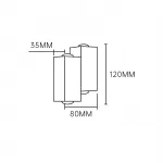 Escada 30005W/02 LED*4W IP54 Black