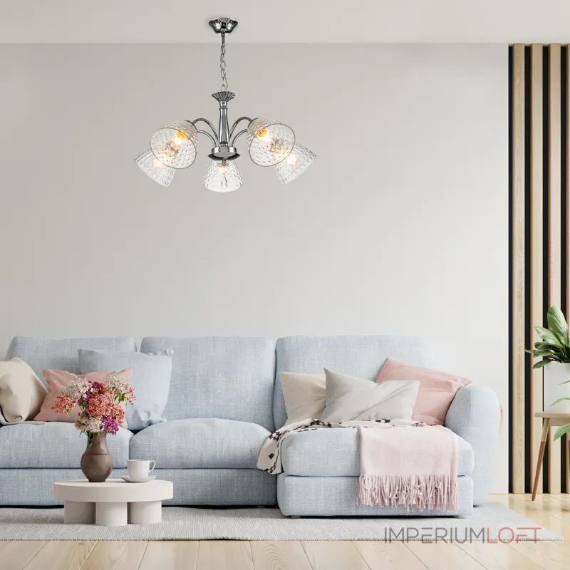 Подвесная люстра Escada 658/5PL E27*40W Chrome
