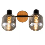 Escada 10177/2A E14*40W Black/Chrome/Wood от ImperiumLoft