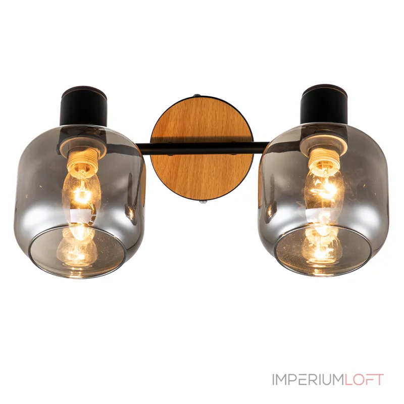 Escada 10177/2A E14*40W Black/Chrome/Wood от ImperiumLoft Escada 10177/2A E14*40W Black/Chrome/Wood от ImperiumLoft