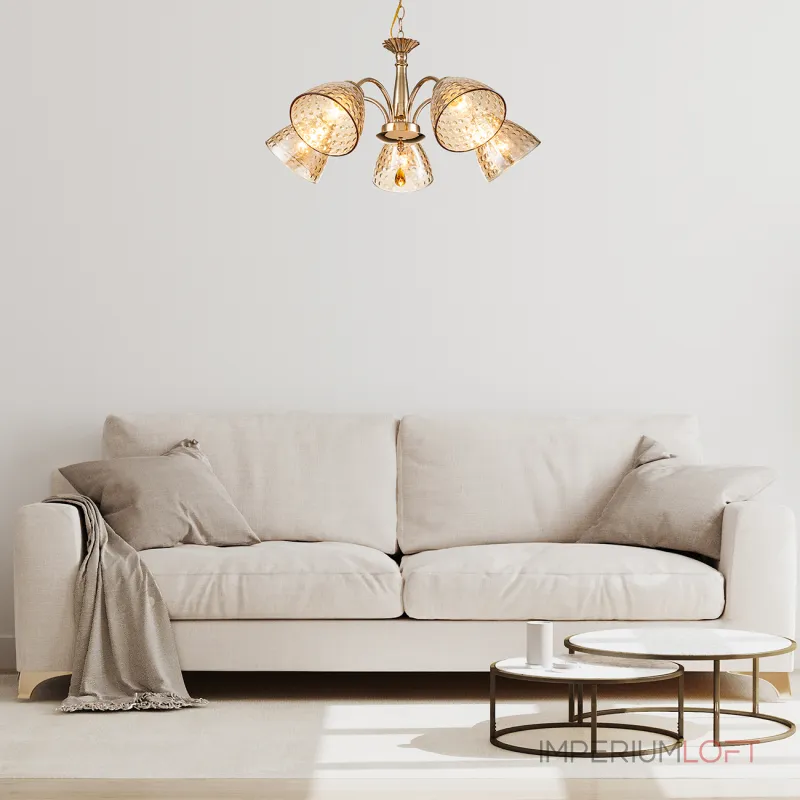 Подвесная люстра Escada 658/5PL E27*40W Gold