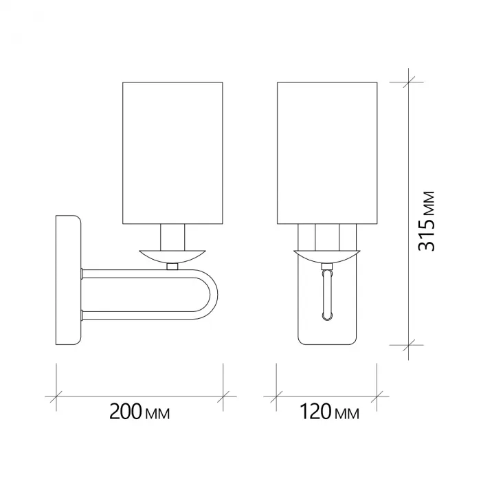 Escada 10166/1A E14*40W Chrome от ImperiumLoft