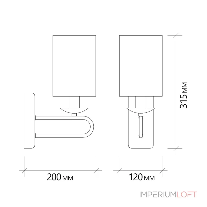 Escada 10166/1A E14*40W Chrome от ImperiumLoft