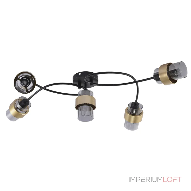 Потолочная люстра Escada HURRICANE 1139/5P Black/Gold Потолочная люстра Escada HURRICANE 1139/5P Black/Gold