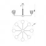Escada 685/8PL E14*60W Copper от ImperiumLoft