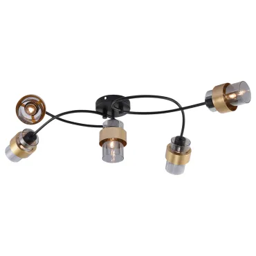 Потолочная люстра Escada HURRICANE 1139/5P Black/Gold Потолочная люстра Escada HURRICANE 1139/5P Black/Gold