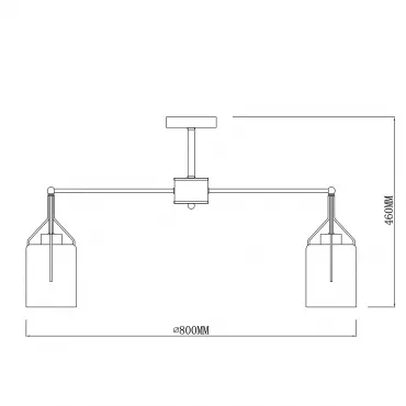 Escada 688/8P E14*40W Brass от ImperiumLoft