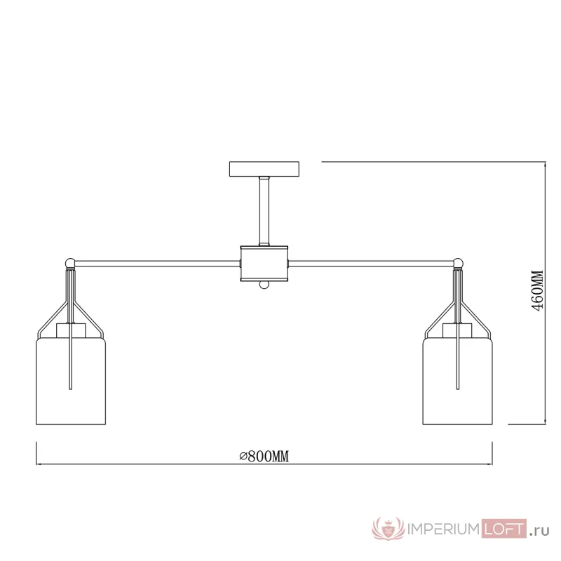 Escada 688/8P E14*40W Brass от ImperiumLoft