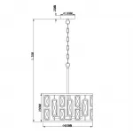 Подвесная люстра Escada 2102/4S Е27*60W Chrome Подвесная люстра Escada 2102/4S Е27*60W Chrome