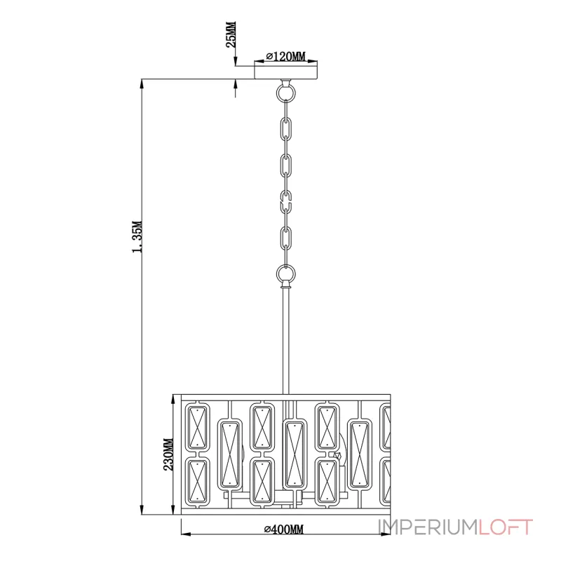 Подвесная люстра Escada 2102/4S Е27*60W Chrome Подвесная люстра Escada 2102/4S Е27*60W Chrome
