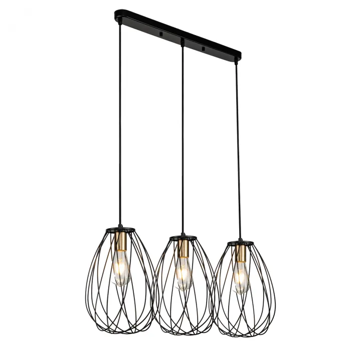 Escada 10180/3S E27*60W Black/Brass от ImperiumLoft