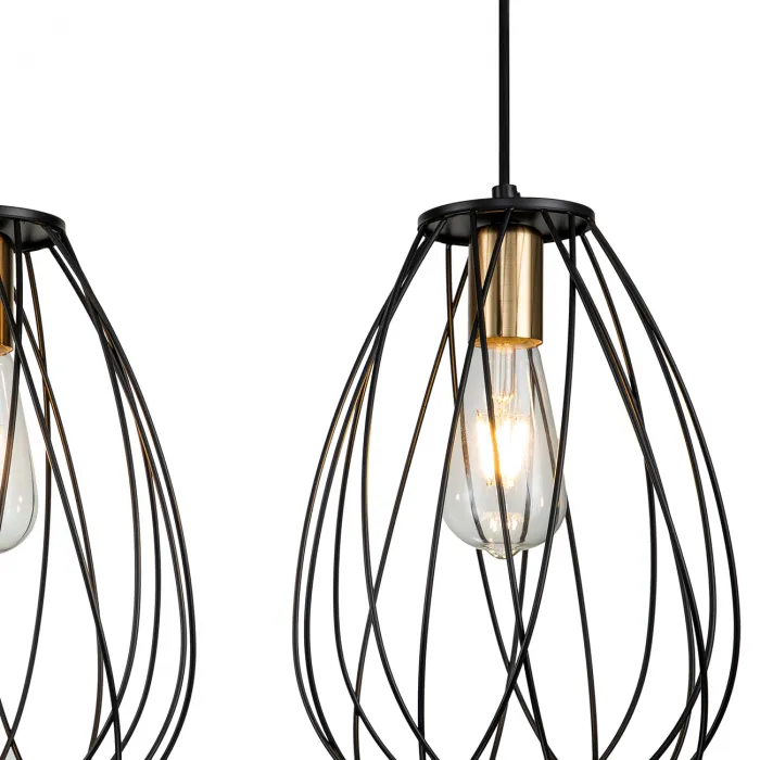 Escada 10180/3S E27*60W Black/Brass от ImperiumLoft
