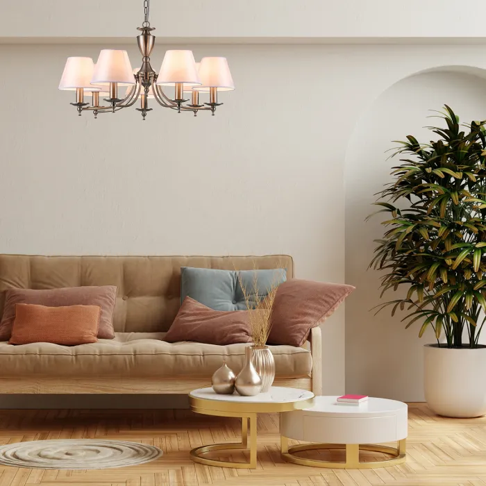 Escada 1144/7PL E14*40W Satin nickel от ImperiumLoft