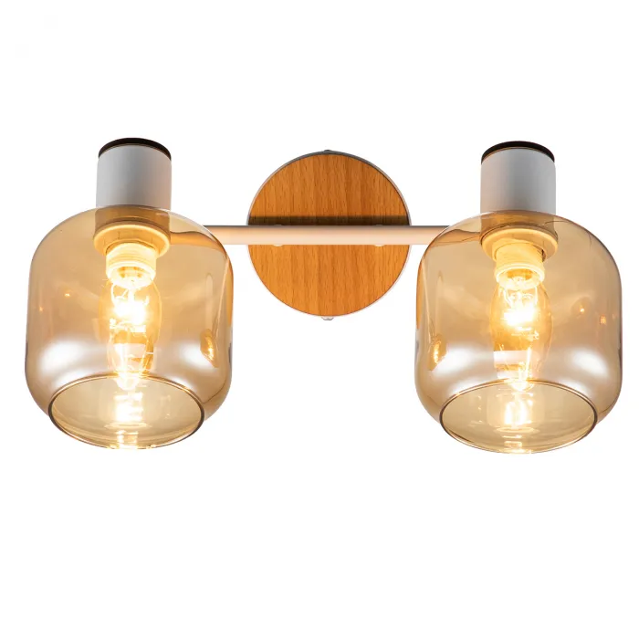 Escada 10177/2A E14*40W White/Chrome/Wood от ImperiumLoft
